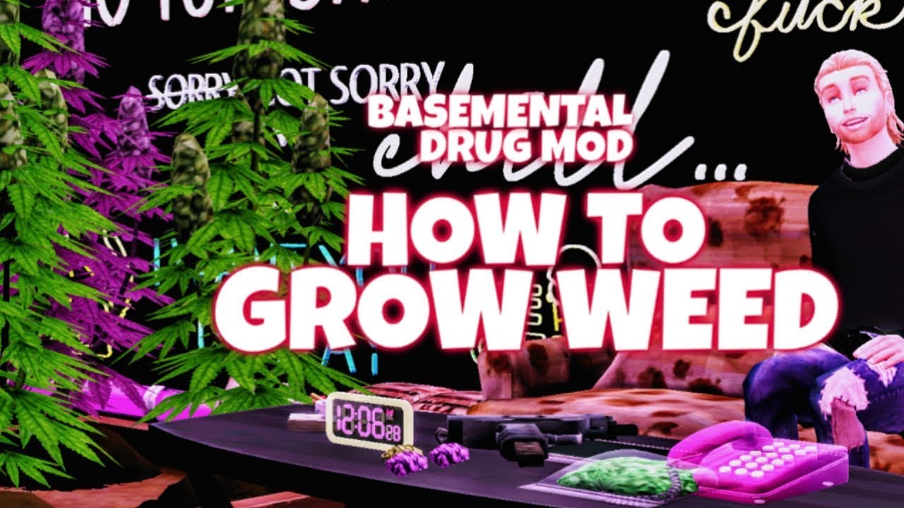 BASEMENTAL DRUGS MOD TUTORIAL | HOW TO GROW WEED - THE SIMS 4 - YouTube