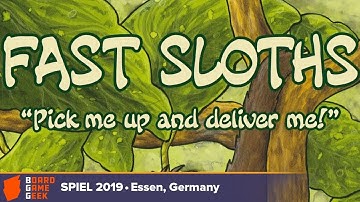 Fast Sloths - game overview at SPIEL 2019