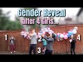 Surprising Dad of 4 Girls with Gender Reveal! - @itsJudysLife