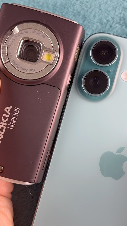iPhone 16 vs Nokia N95 camera comparison #nokia #iphone16
