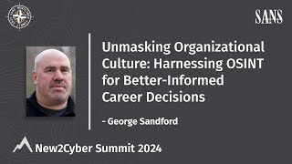 Unmasking Organizational Culture: Harnessing OSINT for Better Informed Career Decisions