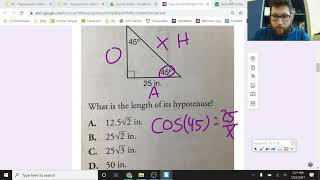 Solving Special Right Triangles using Trig and Desmos