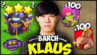 Klaus Doing the IMPOSSIBLE vs MAXED Base in Clash!!