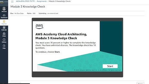 Module 3 Knowledge Check | AWS Academy Cloud Architecting | Adding a Storage Layer