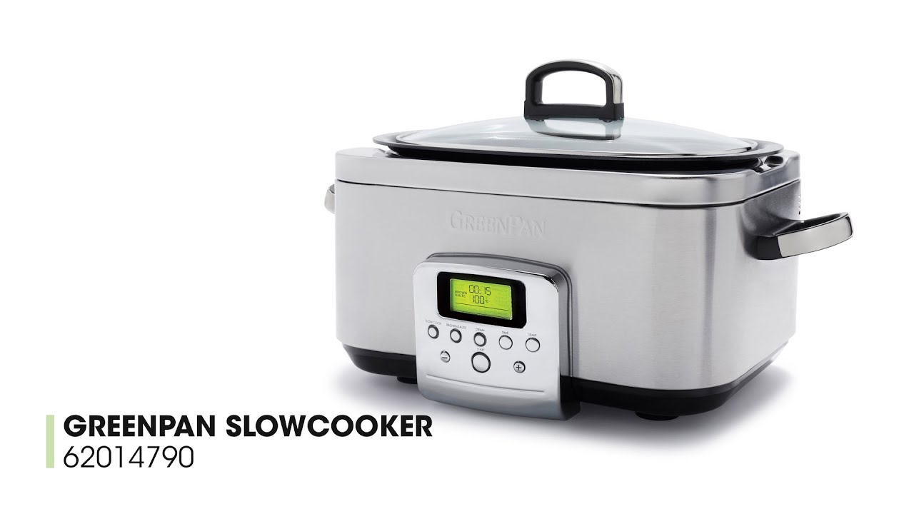 Greenpan slowcooker RVS - 6 liter