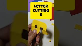 letter cutting S #lettercutting