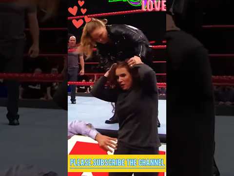 Ronda Rousey &Kurt Angle challenge Triple H & Stephanie McMahon #wwe #rondarousey #shorts#fight #vrl
