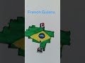 draw flag map of French Guiana