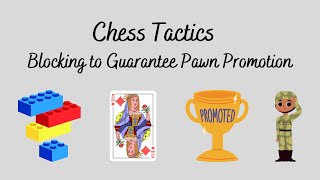Chess Tactics Blocking to Guarantee Promoting a Pawn