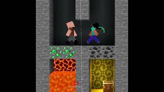 HELP Herobrine And Steve From Lava Room #shorts #herobrine #minecraft #short