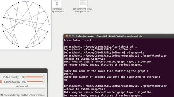 Force Directed Layout Algo Implementation (GraphViz)