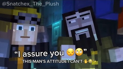 I love editing out of context Minecraft story mode scenes