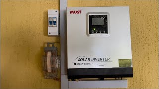 Installation of 3000watts solar inverter by prodigy thinker. . 343 views 1 year ago 1 minute, 59 seconds