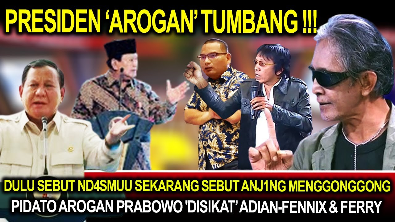 Sebut Tumbang !! Dulu Sebut Ndasmu Sekarang Jawab Kritik Sebut 4njing ...