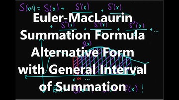 Euler MacLaurin Summation Fomula- Alternative Form with General Interval