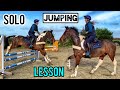 JUMPING VLOG | My first ever solo jump lesson | Working on Confidence & Competitiveness