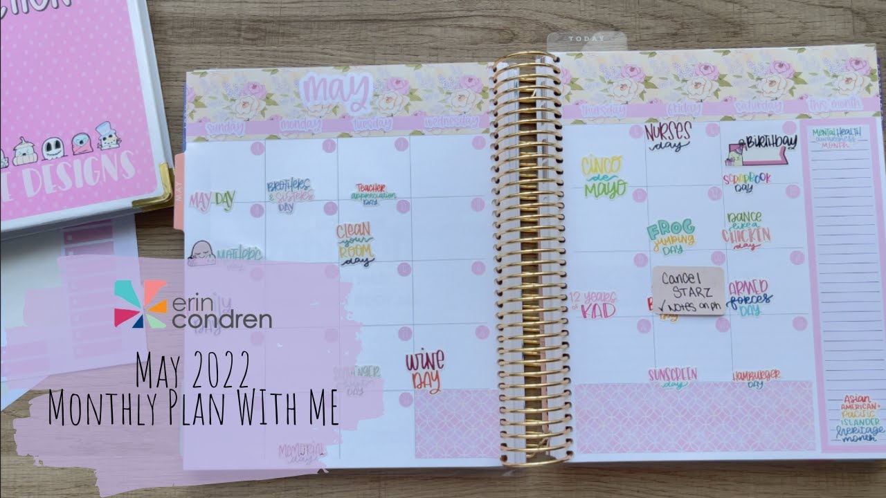 MAY 2022 MONTHLY PLAN WITH ME! | EC LifePlanner