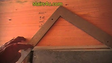 Stringer Layout Rise and Run Layout