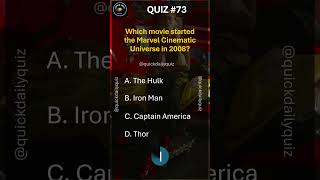 Where it all started! 🦾 The birth of the MCU. #MarvelTrivia #IronMan #MCUFacts #Shorts #DailyQuiz