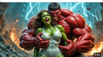 RED HULK vs SHE-HULK EPIC BATTLE! However, THOR