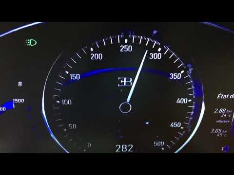 Bugatti Chiron Almanya Autobahn top speed 498km hız