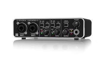 U-PHORIA UMC202HD 24-Bit/192 kHz 2x2 USB Audio Interface