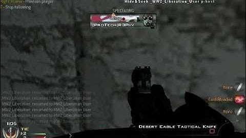 Hide and Seek MW2 Mod as Hider