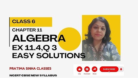 Ch-11 Algebra Ex 11.4 , Q3 , Class 6  NCERT Easy Solutions @PratimaSinha_Classes