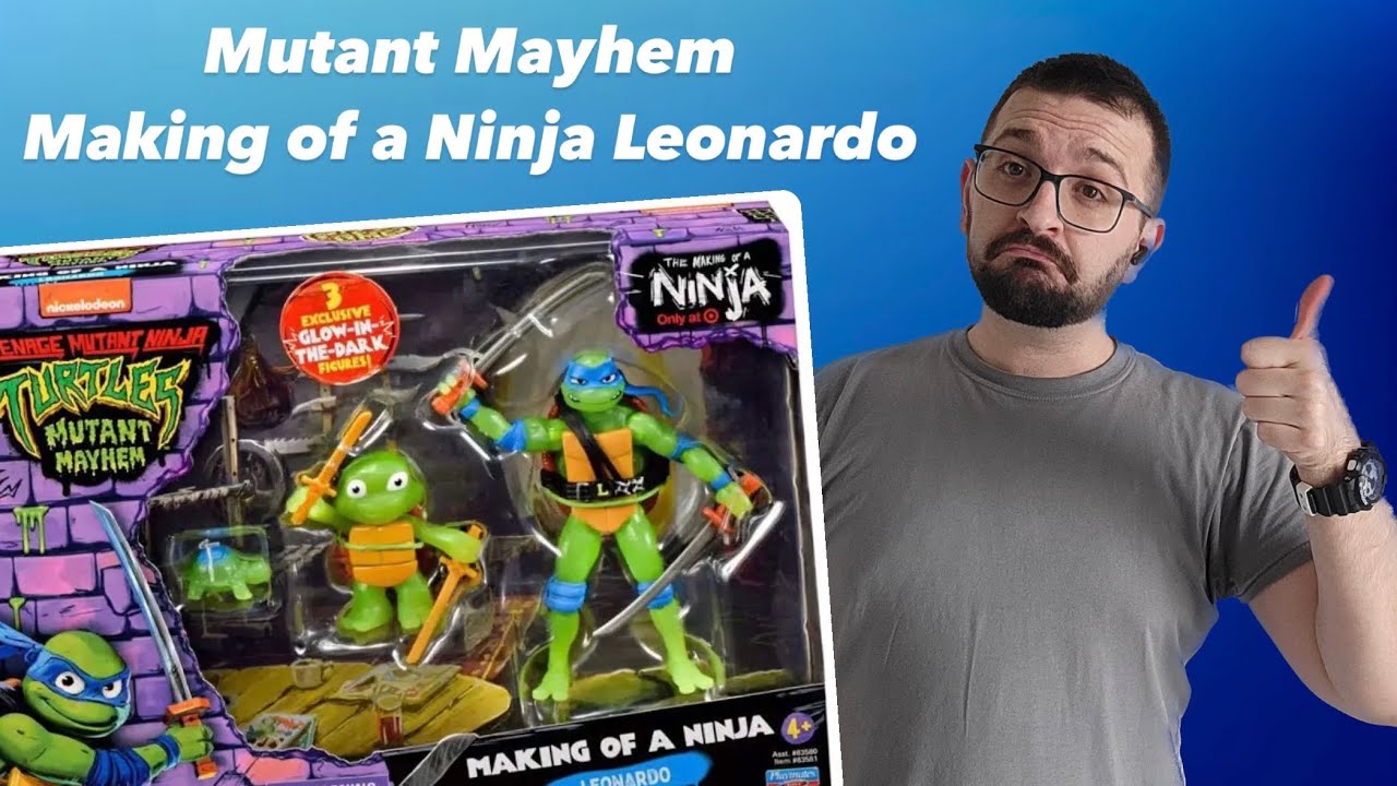 Teenage Mutant Ninja Turtles: Mutant Mayhem Making of a Ninja Leondardo  Action Figure Set - 3pk