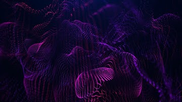 Digital Abstract Background 4K – Wavy Particles & Fluid Shapes | Futuristic Loop (No Audio)