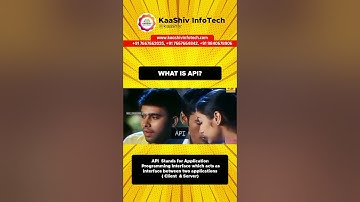 What is API? Api என்றால் என்ன? #api #restapi #kaashivinfotech
