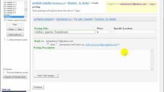 Craigslist Posting Service Demo