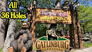 Ripley's Davy Crockett MiniGolf Full Walkthrough Gatlinburg Tennessee