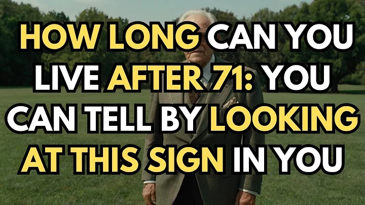 7 Signs That Predict How Long You’ll Live After 70 (Scientifically Proven!) ||Jordan Peterson