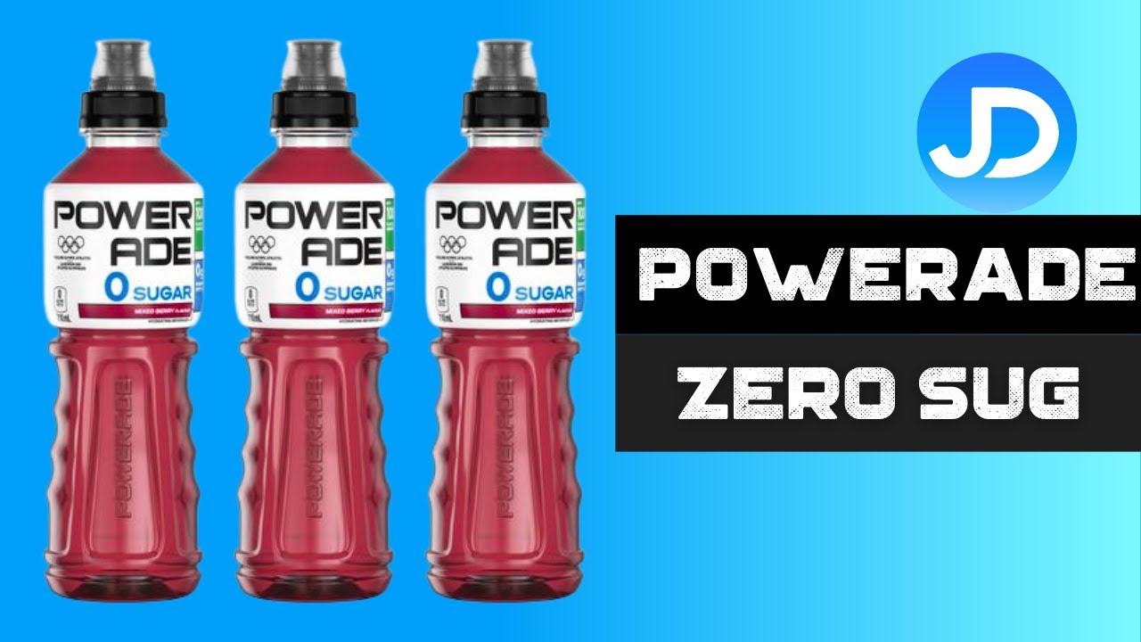Powerade Zero Sugar Mixed Berry review YouTube
