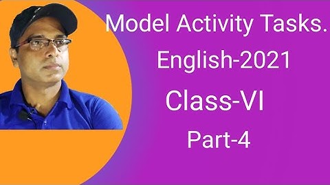 Model Activity Tasks (English)2021.Class -VI