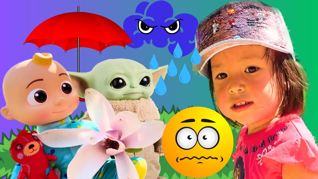 GROGU Baby Yoda sings RAIN RAIN GO AWAY NURSERY RHYME SONG YouTube
