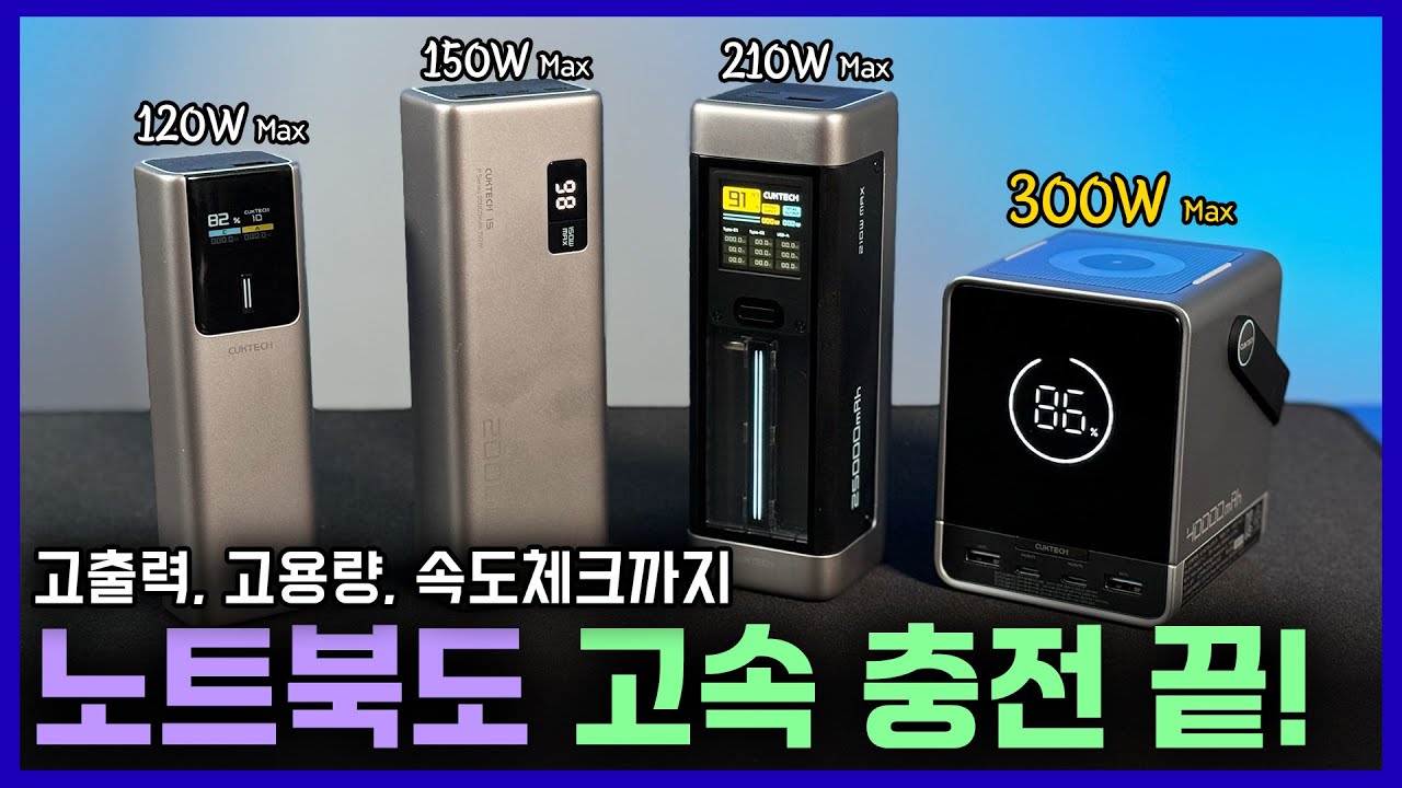 휴..이제 어디서든 편집할 수 있겠네! 노트북 충전까지 문제 없는 보조배터리 CUKTECH