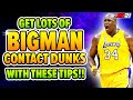 GET INSTANT CONTACT DUNKS WITH THESE TIPS!! FOR BIGMAN! NBA 2K21! BADGES, CONTROLS, POSITIONING!