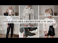 FIVE WEARABLE AND VERSATILE TRENDS FOR AUTUMN/WINTER 2020