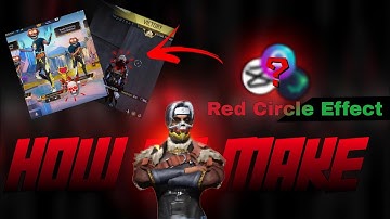 Red Circle Effect⭕ Tutorial 📲 || In Capcut || Full watch 📈 || #freefire #editing