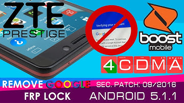 New Method!!! ALL ZTE Prestige GOOGLE ACCOUNT FRP BYPASS!! Android 5.1