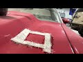 Fiberglass work on the 1975 Chevy Corvette