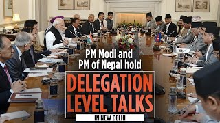 Pm Modi And Pm Of Nepal Hold Delegation Level Talks In New Delhi