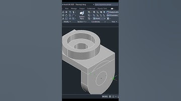 Auto CAD 3D Practice Mechanical Drawing using Box & Cylinder Command | Auto CAD 3D Modeling