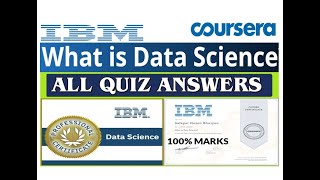 What is Data Science | All Quiz Answers | IBM Data Science | Coursera