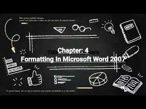 Class 4 Computer Chapter 4 Formatting In Microsoft Word 2007 Exercises ...