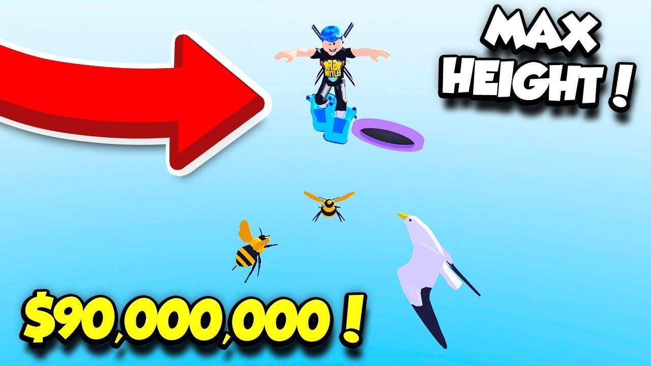 Buying The 90 000 000 Rocket Shoes In Bounce Simulator And Jumping Max Height Roblox Youtube - bounce simulator roblox