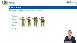 LISTENING , SEQUENCING INSTRUCTIONS