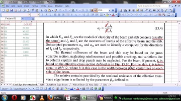 Flat Slab Design with Excel Sheets